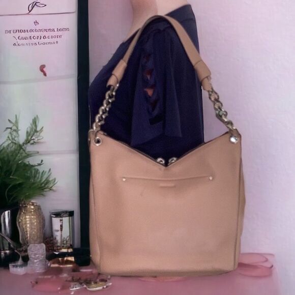 JIMMY CHOO RAVEN HOBO LUXURY LEATHER SHOULDER SATCHEL TOTE HANDBAG - Picture 4 of 14